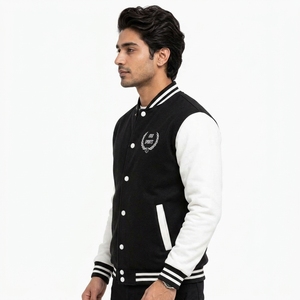 Chaqueta Varsity Premium de Alta Calidad, Ropa Exterior Informal con Ajuste Cómodo, Tela Resistente, Puños Acanalados, Bordado Personalizado - Product Image 5