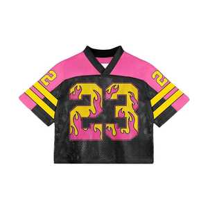 Maillots de lacrosse 7V7 personnalisés imprimés par transfert thermique, réversibles, en maille respirante, à séchage rapide, anti-bactériens - Product Image 5