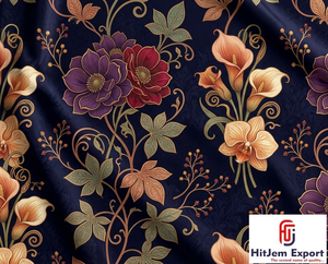 Tissu en polyester imprimé numérique de luxe doux, fabricant de textiles sur mesure pour la mode et les vêtements - Product Image 1