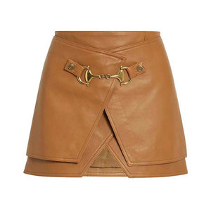 Jupes en cuir respirantes, légères et à séchage rapide, en stock, vente chaude, fabriquées au Pakistan, jupes en cuir pour femmes - Product Image 1