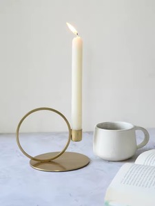 Porte-bougie de Noël compact, élégant, fait main, écologique, en fer, conçu pour plusieurs styles de décoration intérieure, base robuste - Product Image 3