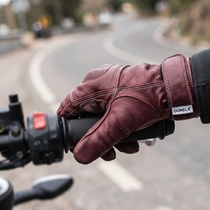 Dumela Leather Full Finger <b>Motorbike</b> Gloves <b>Green</b> Breathable Wrist Support Sporty Cycling Gloves - Product Image 3