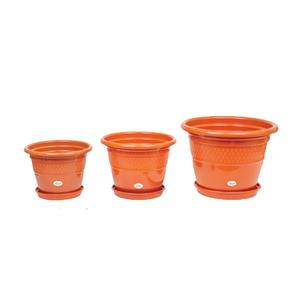 Jardinière Paso de 16'' avec plateau – Pot de fleurs décoratif durable - Product Image 1
