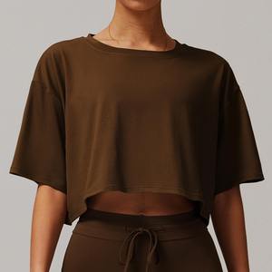 Top Corto para Mujer, Informal, de Algodón, a la Moda, Venta al por Mayor, Suministro Directo de Fábrica - Product Image 4