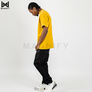 เสื้อยืดโอเวอร์ไซส์ผ้าคอตตอนย้อมสีสำเร็จรูปสำหรับผู้ชาย สไตล์สตรีทแวร์ วินเทจ ลุคสบายๆ คุณภาพพรีเมียม - Product Image 3