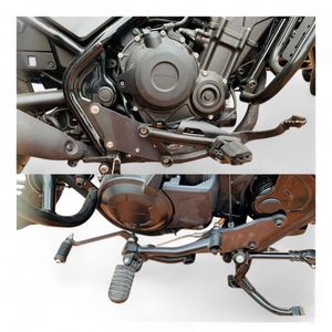 Ensemble de repose-pieds pour passager pour les pièces et accessoires de moto de la série Rebel |   Porte-bagages M-Biker durable avec garantie d'un an - Product Image 2