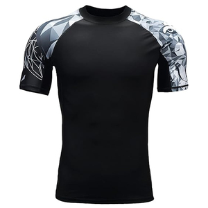 Men Wolf Print <b>Compression</b> <b>Shirt</b> Quick Dry Gym Wear Fitness Rash Guard MMA Sports T <b>Shirt</b> Custom Logo OEM - Product Image 2