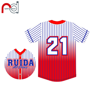 Maillots de baseball personnalisés à impression sur mesure, tenues de baseball pour hommes, uniformes de baseball par sublimation - Product Image 2