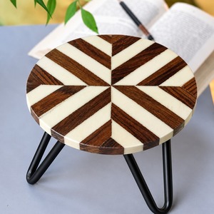 Contemporary Wooden And Iron <b>Cake</b> <b>Stand</b> Premium Decorative Dessert Display For Parties And Event Decoration - Product Image 1