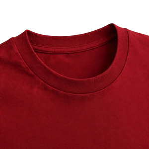T-shirt en tricot à manches courtes pour homme, couleur unie personnalisée, col rond, coupe classique, tissu jersey décontracté - Product Image 3