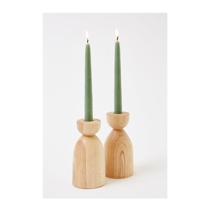 Stylish Wooden Candle Holder Elegant Design For Home Decor Dining <b>Table</b> Setup And Festive Decoration Purpose - Product Image 1