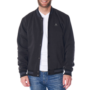 Chaqueta de Béisbol Académica al por Mayor para Hombres y Niños, Color Negro Liso con Marca Escolar 2026 - Product Image 3