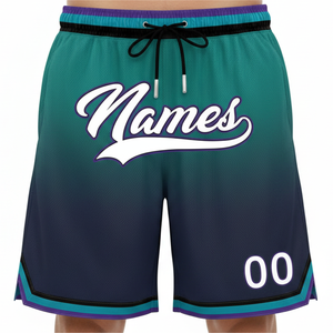 Pantalones Cortos de Baloncesto Sublimados Personalizados para Hombre, Deportivos, con Cordón en la Cintura, Bolsillos, Transpirables, con Número y Logotipo Frontal - Product Image 4