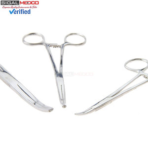 Juego de 6 Pinzas Hemostáticas Manuales de Acero Inoxidable, Rectas y Curvas, con Bloqueo, Pinzas Quirúrgicas 8 5, Certificación CE - Product Image 3