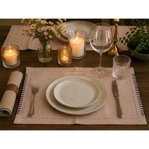 Premium Linen <b>Placemat</b> | Washable Heat Resistant Dining Table Mat for Home, Hotel & Restaurant - Product Image 1