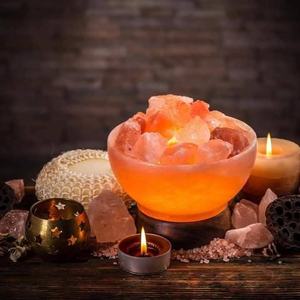 Lámpara de Sal Rosa del Himalaya Portátil Hecha a Mano de Primera Calidad, Decoración de Cristal Natural, Luz Purificadora de Aire, Brillo Relajante para Spa - Product Image 4