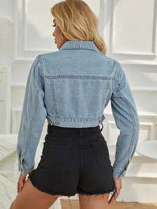 <b>Women</b> <b>Black</b> Denim <b>Shorts</b> Trendy Casual Street Style Custom Logo OEM Private Label Wholesale Jeans Factory Supplier OEM Supplier - Product Image 2