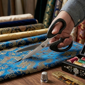 Made in Taiwan 5 Inch Professional Textile <b>Scissors</b> for Thread and Fabric Trimming - Product Image 1