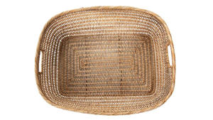 <b>Rectangular</b> <b>Storage</b> <b>Basket</b> Rattan Laundry <b>Basket</b> Open Design Organizer for Home Shelf Closet Bedroom Living Room Eco Friendly - Product Image 5