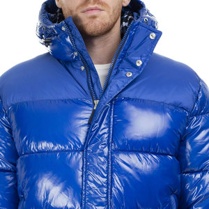 Custom Men <b>Jackets</b> and Coats Winter Warm Fashion <b>Leather</b> Sports Puffer Coat Plus Size Bubble Casual Coat for Men - Product Image 3