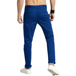 Eco -Friendly Daily usage High Wait Solid Color Men's Stylish Casual Chino Pants Stylish Fashionable Solid Chino Pants For Men - Product Image 6