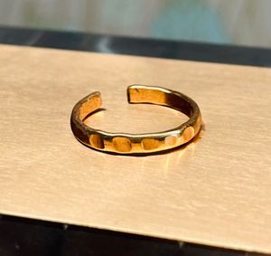 Anillo Ajustable de Cobre Puro para Hombre y Mujer, Martillado, Terapéutico, Biomagnético, Alivio del Dolor de Artritis, Banda para la Ansiedad - Product Image 6