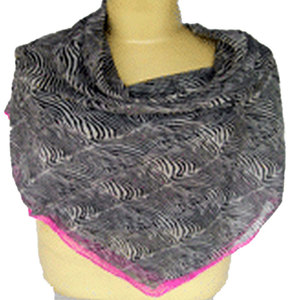 Écharpe en lin imprimé et polycoton, collection printemps, hijab léger, doux, respirant, motif floral, châle élégant pour femme musulmane - Product Image 3