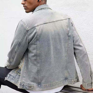 Vestes en jean décontractées pour hommes, 100% coton, boutons originaux, coupe slim, style workwear - Product Image 2