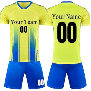 Uniforme de Fútbol Profesional para Hombre, Conjunto de Camiseta de Fútbol Personalizada, Transpirable, de Secado Rápido, Media Manga, Poliéster, Tallas Grandes - Product Image 1