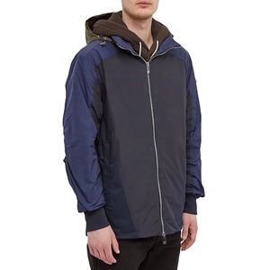 Chaqueta deportiva a prueba de viento de nailon de alta calidad para hombre, cortavientos con cremallera completa personalizada con estampado de estilo informal para la temporada de otoño - Product Image 1