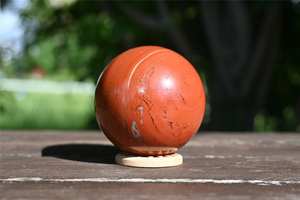 Bola de cristal de jaspe rojo natural de 55mm, esfera de cuarzo, piedra preciosa curativa, adorno energético, decoración de elfos, regalo espiritual, 1 unidad - Product Image 3