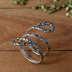SHYAM JEWELRS 925 Sterling Silver Luxury Unisex Triple Loop Arthritis Splint Ring-Adjustable Multi-Joint Finger Support - Product Image 5