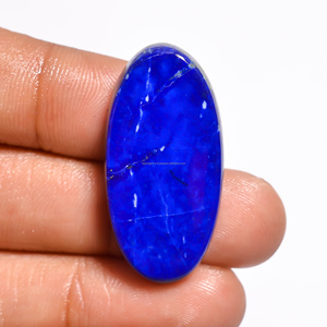 Lapis Lazuli ธรรมชาติหลังแบน Cabochon กำหนดขนาดและรูปร่างสำหรับการทำเครื่องประดับ DIY - Product Image 2