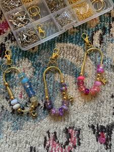 Elegant Handcrafted Beaded Embroidery Keychain with Colorful Design for <b>Purse</b> <b>Backpack</b> and Car Keys - Product Image 4