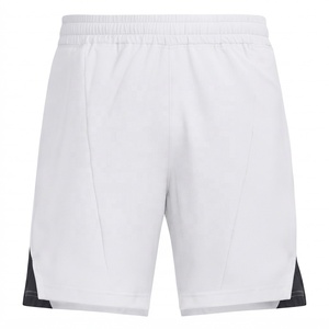 Pantalones Cortos Deportivos de Cintura Media con Bolsillos, Tejido Transpirable 100% Algodón, Color Sólido, Logotipo Frontal, Ropa Informal para Entrenamiento, Gran Venta - Product Image 1