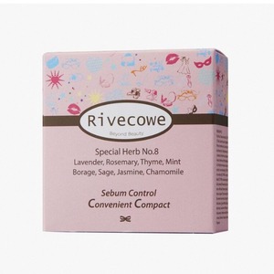 [J International] Rivecowe Oil Control <b>Compact</b> CC Foundation 8g Matte Finish for Face <b>Makeup</b> Touch Up - Product Image 1