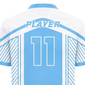 Conjunto de Uniforme de Fútbol Personalizado Azul Cielo y Blanco, Uniforme de Fútbol Premium Ligero, Ropa Deportiva para Entrenamiento de Equipos de Fútbol, Alibaba.com - Product Image 4