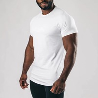 Erkek Bol Kesim Sportif Çevre Dostu Pamuklu Jersey Spor Salonu Tişörtü Hızlı Kuruyan Nefes Alabilen Fitness Antrenman Tişörtü Özelleştirilebilir Pakistan