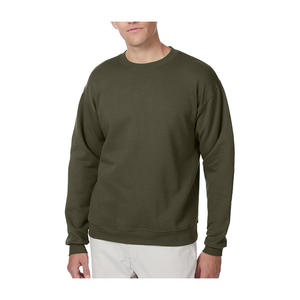 Sudadera básica marrón para hombre, cuello redondo de alta calidad para impresión y personalización - Product Image 1