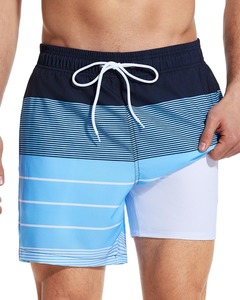 Shorts de Baño 2 en 1 de Secado Rápido para Hombre, con Forro de Compresión, Shorts de Playa Transpirables y Elásticos, OEM ODM - Product Image 2