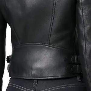Vestes en cuir de qualité supérieure pour femmes, meilleur design, couleur unie, personnalisation, service OEM ODM pour les vêtements d'extérieur grandes tailles - Product Image 4