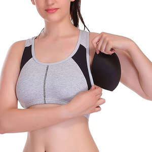 Soutien-gorge de sport léger à séchage rapide pour femme, design à bretelles, logo personnalisé, extensible, pour yoga, course à pied, fitness, couleur unie, grandes tailles - Product Image 2
