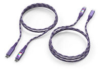 Cable de Carga Rápida USB-C a Tipo-C de 1M con Carcasa de Aluminio de Lujo y Trenzado de PVC, Certificado MFI para iPhone/iPad/ y Computadora