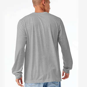 Camiseta Básica Informal de Cuello Redondo para Hombre, de Manga Corta, Color Gris Claro, de Secado Rápido, Mezcla de Algodón de 180 g - Product Image 4