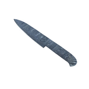 Lame de couteau de chef professionnelle en acier Damas, 8-10 pouces, multicouche avec finition à motifs, pour la fabrication de couteaux sur mesure - Product Image 1