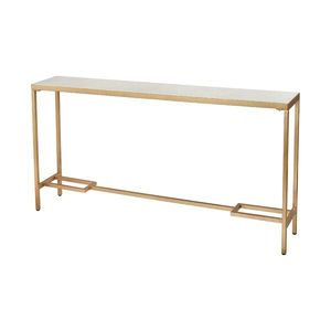 Modern Brass <b>Console</b> <b>Table</b> <b>Marble</b> <b>Top</b> Minimalist Design Living Room Furniture Decorative Metal Frame RISING INTERNATIONAL - Product Image 1