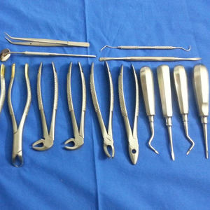Kit d'instruments d'extraction dentaire manuels de haute qualité, 8 pièces, forceps d'extraction, certifié CE, équipement dentaire en acier inoxydable - Product Image 3