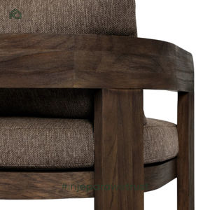 Chaises de salle à manger de style moderne du milieu du siècle, en teck massif durable, écologiques, pour l'extérieur, meubles commerciaux - Karin - Product Image 6