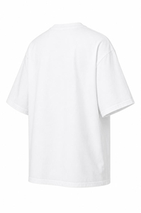 Men's Oversized Plain <b>White</b> Cotton Jersey T-<b>Shirt</b> O-Neck Short Sleeve Casual Solid Color Blank Design - Product Image 4