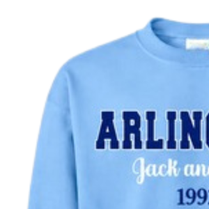 Light Blue Pink Arlington 1992 Crownneck Winter Sweatshirt Crew Neck Long Sleeve Casual <b>Pullover</b> Top Eco-Friendly <b>Men</b> Women - Product Image 4